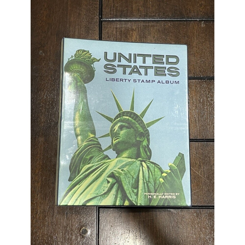 HE Harris US Liberty Stamp Album Collection 120+ Stamps Airmail FIPEX Sheet